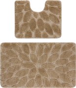 Sada kúpeľňových koberčekov SUPREME STONES kamienky, béžová