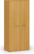 Kancelárska skriňa s dverami PRIMO WOOD, 800 x 420 x 1781 mm, buk