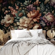 Fototapeta - Stena plná kvetov - pastelová (147x102 cm)