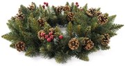 Vianočný veniec PREMIUM s jarabinou 40 cm