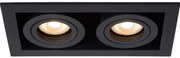 Lucide 09926/02/30 - Podhľadové svietidlo CHIMNEY 2xGU10/50W/230V čierna