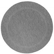 Šnúrkový koberec Relax ramka sivý, kruh