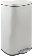Spirella Pedálový odpadkový kôš soft-close Akira 50 l, matná biela, 50 l