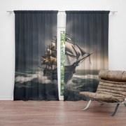 Sablio Záves Plachetnica v rozbúrených vodách: 2ks 140x250cm