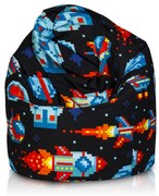 INTERMEDIC Sedací vak Sako Modern – 300 L, polyester, univerzálny dizajn Farba: DG40 - Rakety