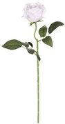 Umelá kvetina Ruža biela, 1 kvet, 15 x 15 x 50 cm