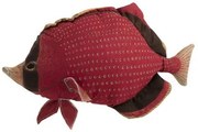 Červený vankúš Fish Dory - 62*15*33cm