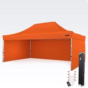 BRIMO Párty stan 4x6m - s 3 stenami - Oranžová 17