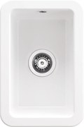 Deante Lumi, 1-komorový keramický drez 304x457x203 mm, biela, DEA-ZCU_610A