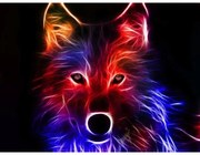 NO-1007292 NORIMPEX 5D Diamantová mozaika - Vlčí prízrak