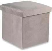 Skladacia taburetka M zamatová, béžová