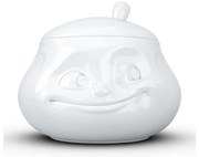 Biela usmievavá cukornička z porcelánu 58products