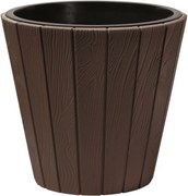 Kvetináč z dosiek Wood hnedý