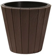 Kvetináč z dosiek Wood hnedý