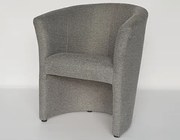 Kreslo Boston, šedá látka%