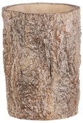 Kvetináč imitácia drevenej kôry, 16 x 16 x 21 cm,betón, 16 cm
