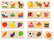 Drevené logické puzzle Viga 24ks