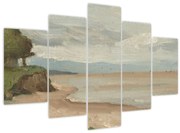 Obraz - Jean-Baptiste-Camille Corot, Beach Near Etretat, reprodukcia (150x105 cm)