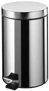 BISK Erga Basic, odpadkový kôš guľatý 3l, chrómová, ERG-02479