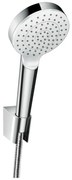 Hansgrohe Crometta, sprchový set 100 1jet s hadicou 1600 mm, biela/chrómová, HAN-26567400