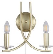 Searchlight 4162-2SB - Nástenné svietidlo ASCONA 2xE14/60W/230V