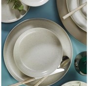 16-dielna jedálenská súprava, béžová/porcelán