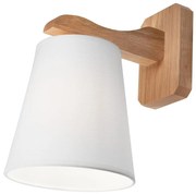 Nástenné svietidlo ANDREA 1xE27/60W/230V dub/biela