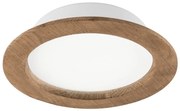 LED podhľadové svietidlo WOODY SPOT LED/16,5W/230V 4000K orech Ø18,5 cm