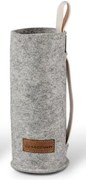 Šedý filcový obal na sklenenú fľašu - Ø 7*21cm / 450ml a 650ml
