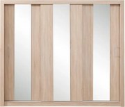 Šatník Duca 250, biela mat