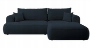 Rohová sedacia súprava Olivo I (p) (modrá čierna)