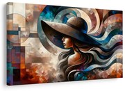 Obraz elegantná žena v farebnom štýle