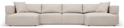 Béžová rohová pohovka do "U" Esther - Milo Casa