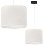 Závesné svietidlo Juta, 1x biele jutové tienidlo, (fi 20cm), b