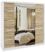 Šatníková skriňa SERENITY 200 cm dub sonoma mat ME SERENITY SZP5/0/W/DS/0/HIAL