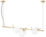 Toolight Toolight, závesné svietidlo 4xG9 APP1665-4CP, zlatá-biela, OSW-05706