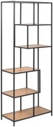 Regál Seaford 77x185 cm divoký dub