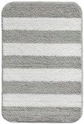 Kúpeľňový koberček pruhovaný, svetlosivý