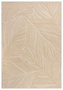 Flair Rugs, Kusový koberec Solace Lino Leaf Natural, 120x170, béžová, obývacia izba
