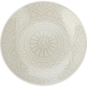 Kameninový dezertný tanier Ethnic, pr. 20 cm, béžová