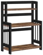 Policový regál do kuchyne MARGE čierny