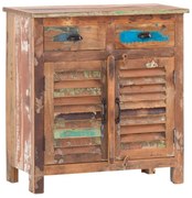 furniture-nabytek.cz - Masívna komoda Wakefield z recyklovaného dreva, lakovaná, viacfarebná – 85×42×90 cm