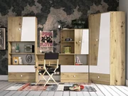 Nábytok do študentskej izby Mauve IV, Farby: dub artisan / biely