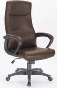 Kancelárske kreslo Damiano, hnedá ekokoža%