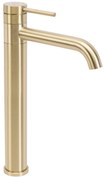 Rea Lungis, vysoká umývadlová batéria h-345, zlatá matná, REA-B6101
