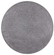 Kusový koberec Capri šedý kruh, 57x57 (priemer) kruh, šedá, chodba / predsieň, Vopi