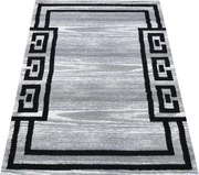 DY Sivo-čierny koberec s geometrickým vzorom Soho 04 Rozmer: 80x150 cm