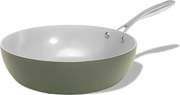 Elmich Nepriľnavá keramická Wok panvica Vital Ø 30 cm - olivovo zelená