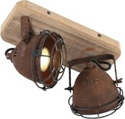 Inteligentný reflektor hrdzavo hnedý s drevom Vrátane 2 WiFi GU10 - Gina