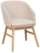 Béžové čalúnené jedálenské kreslá v súprave 2 ks Windham – Rowico